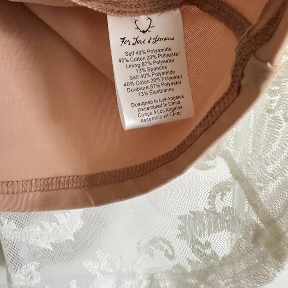 NWT For Love & Lemons San Marcos Ivory Floral Lace Open Back Dress Size Size S - Picture 7 of 7